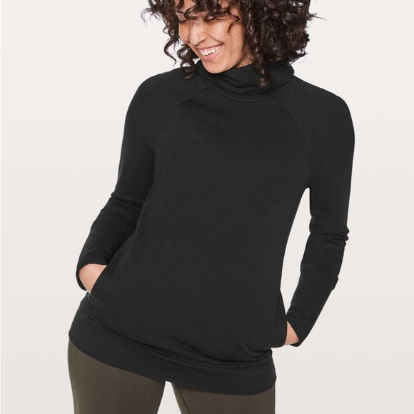 Lululemon To You Tunic Sweatshirt Black - Picture 1 of 10